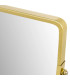 Miroir grossissant (x2) double face en métal doré 16x7.5x23cm