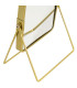 Miroir grossissant (x2) double face en métal doré 16x7.5x23cm