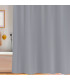 Rideau de douche plastique gris avec 12 anneaux 180x200cm