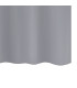 Rideau de douche plastique gris avec 12 anneaux 180x200cm