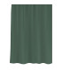 Rideau de douche plastique vert avec 12 anneaux 180x200cm
