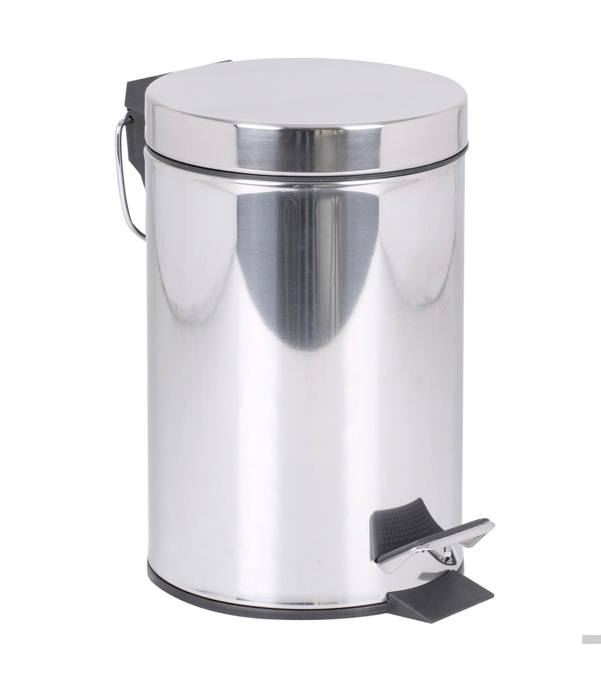Poubelle à Pédale 3 L Métal Imprimé Vagabonde - Pour Salle De Bain, Bureau - Design Moderne - Entretien Facile