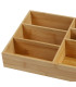 Organiseur rangement maquillage en bambou 9 compartiments