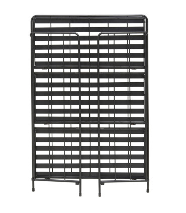 Étagère pout pots plantes en métal noir 58x27x90cm