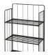 Étagère pout pots plantes en métal noir 58x27x90cm