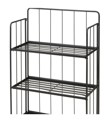 Étagère pout pots plantes en métal noir 58x27x90cm