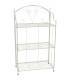 Étagère pour plantes en métal blanc pliable 58x30x100cm