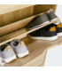 Meuble à chaussures bois 3 placards 60x24x118cm