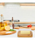 Plastic and Bamboo Butter Dish