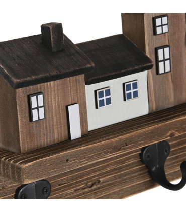 Wall Coat Rack Wood and Metal Homes