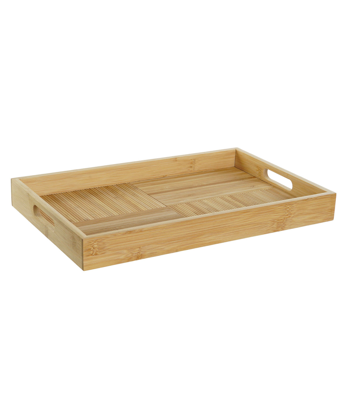 Plateau Bambou Naturel 25x14cm - Range-Toilettes Ou Coiffeuse - Décoration Écolo Et Pratique