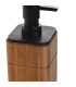 Soap Dispenser Transparent Glass and Gold 8x8x20.5cm