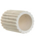 Porte brosse à dents en marbre blanc 8x8x10cm