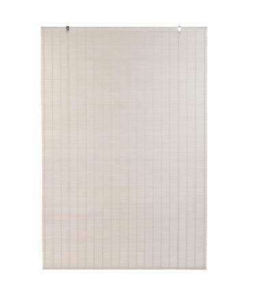Store enrouleur intérieur en bambou blanc 120x2x175cm