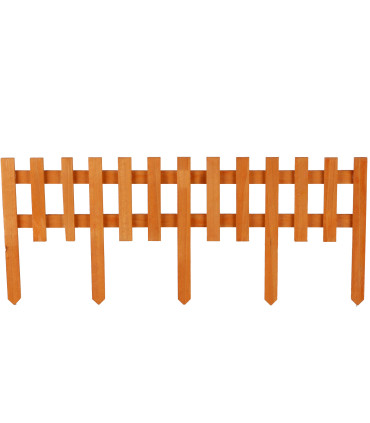 Bordure de jardin en bois naturel 60x25cm