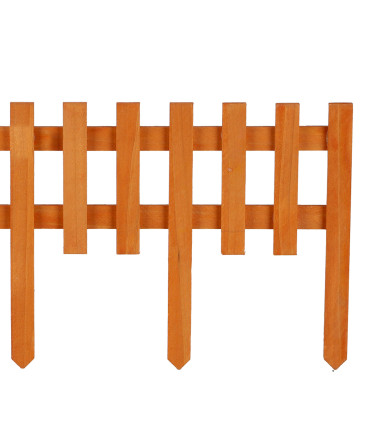 Bordure de jardin en bois naturel 60x25cm