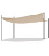 Toile ombrage rectangulaire beige déperlante 300x400cm