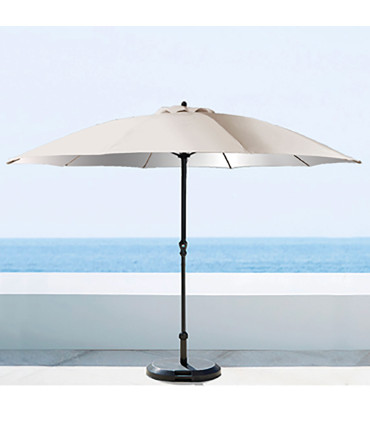 Parasol ivoire ouverture à manivelle diamètre 300cm