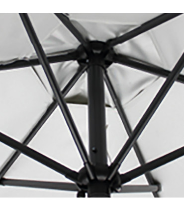 Parasol ivoire ouverture à manivelle diamètre 300cm
