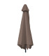 Parasol taupe ouverture à manivelle 200x300cm