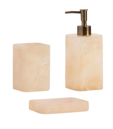 Porte savon en résine effet nacre 13x9.5x2.5cm