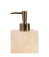 Distributeur de savon en résine effet nacre 7.5x7.5x19cm