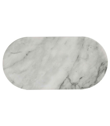 Plateau de présentation salle de Bain marbre blanc 30x15x1.5cm