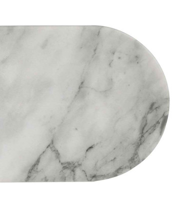 Plateau de présentation salle de Bain marbre blanc 30x15x1.5cm