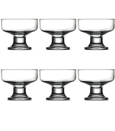 Set of 6 Ice Cream Cups - H10.5cm