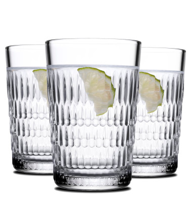 Set de 3 verres à eau en verre rain 35cl
