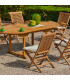Chaise de jardin en bois 61x42x89cm