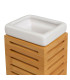 Bathroom Set - Black plastic and Bamboo
