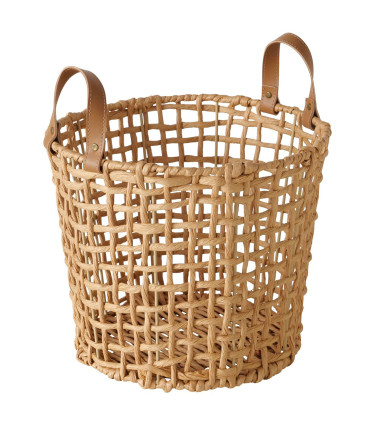 Panier tressé décoratif 30x30x25cm