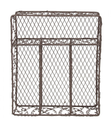 Range-couverts en fer marron 31x25x7cm