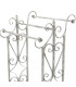 Porte serviette sur pied en métal blanc 48x36x89cm