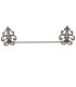 Porte-serviettes mural en métal marron 58x6x15cm