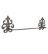 Porte-serviettes mural en métal marron 58x6x15cm