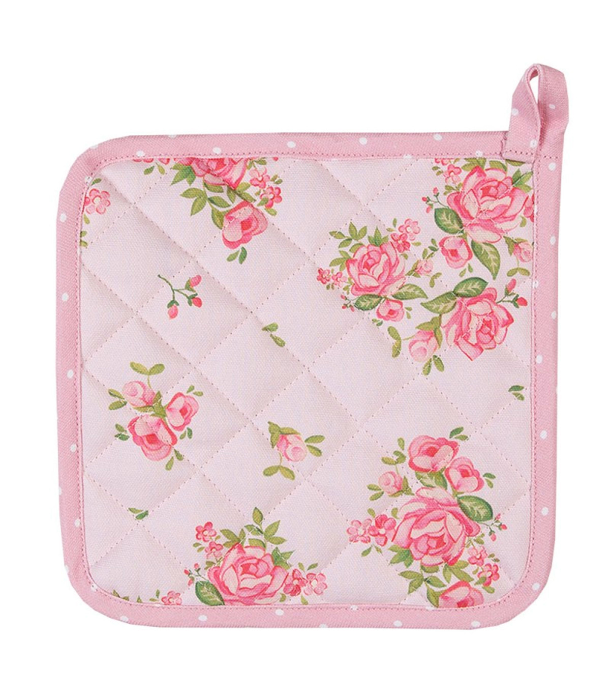 Lot De 2 Maniques Carrées Résistantes à La Chaleur - Motif Cochon Rose 20,3 X 20,3 Cm