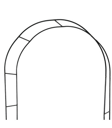 Arche de jardin en métal vert 37x140x240cm