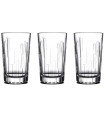 Set de 3 verres à eau en verre transparent 33cl