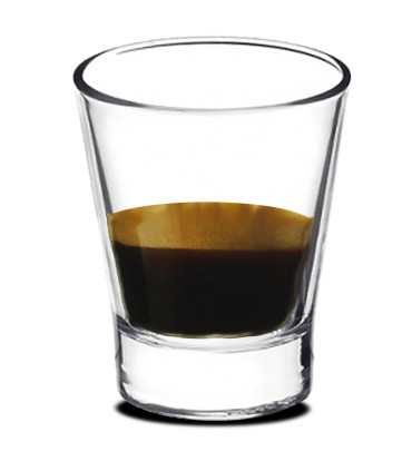 Set de 3 tasses à café en verre 8.5cl
