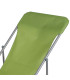 Chaise longue pliante chilienne métal vert 85x56x90cm