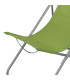 Chaise longue pliante chilienne métal vert 85x56x90cm