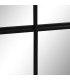 Miroir mural fenêtre métal noir 90x2x90cm