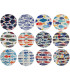 Set of 4 Coasters mangowood 10x10x1cm
