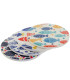 Set of 4 Coasters mangowood 10x10x1cm