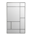 Miroir mural design métal noir 97x167cm