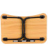 Plateau de lit en bois et métal noir pour ordinateur portable 60x40x26cm