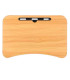 Plateau de lit en bois et métal noir pour ordinateur portable 60x40x26cm
