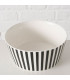 Bol en céramique blanche et noire 14.5x14.5x6cm